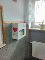 AED w Szkole Podstawowej im. Marii Curie-Skodowskiej w Tarnogrodzie