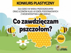 Konkurs plastyczny dla dzieci "Co zawdziczam pszczoom?"