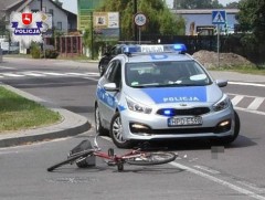 Rowerzysta potrącony przez samochód ciężarowy