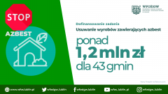 Ponad 1,2 mln zł na usuwanie azbestu w gminach woj. lubelskiego