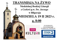 Transmisja w TVP Kultura z bilgorajskiej cerkwi