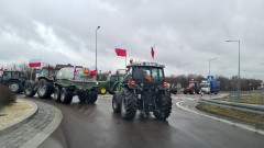Rolnicy protestują. Utrudnienia na rondzie we Frampolu