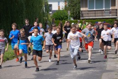 Tumy biegaczy na ulicach Tarnogrodu