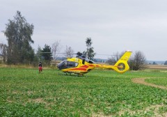 Powany wypadek podczas prac rolniczych. Na miejscu LPR