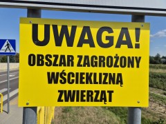 Obszar zagroenia wcieklizn na terenie powiatu