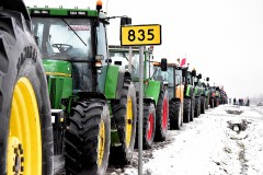 Protest rolnikw w powiecie