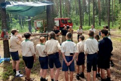 Stra�acy na obozie harcerskim