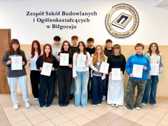Nina najlepsza w&nbsp;Polsce! Liczna grupa uczni�w z&nbsp;"Budowlanki" z&nbsp;sukcesami!