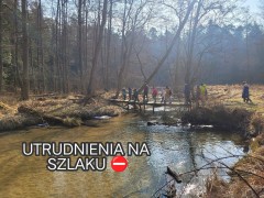 Utrudnienia na szlakach turystycznych na Roztoczu