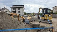 Plac budowy na biłgorajskim osiedlu