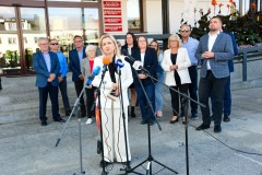 Konferencja prasowa ws. jednostki wojskowej w powiecie