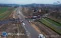 Widok z drona na przebudowę DK74