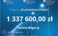 Ponad 1,3 mln z na wymian owietlenia na terenie gminy Bigoraj