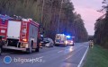 Zderzenie z&nbsp;�osiem na DW 858. Kierowca trafi� do szpitala