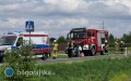 Rowerzysta trafi� do szpitala po wypadku pod J�zefowem